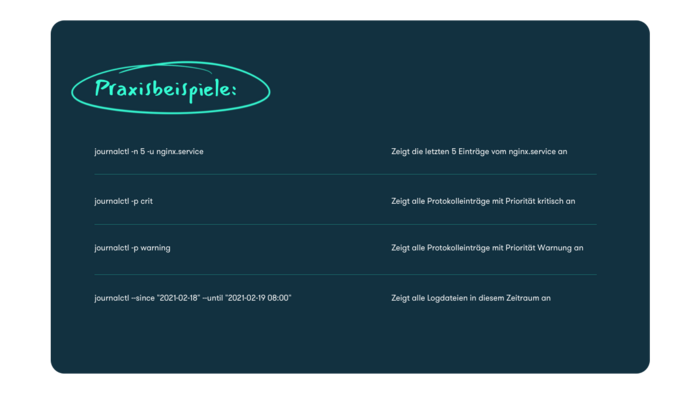 Journald – das Protokoll-Tool mit hilfreichen Filteroptionen Journald – das Protokoll-Tool mit hilfreichen Filteroptionen